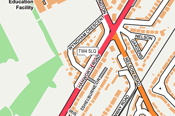 TW4 5LQ map - OS OpenMap – Local (Ordnance Survey)