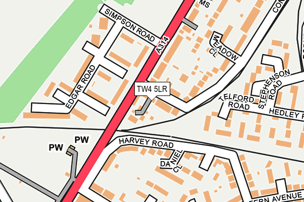 TW4 5LR map - OS OpenMap – Local (Ordnance Survey)