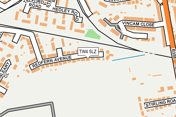 TW4 5LZ map - OS OpenMap – Local (Ordnance Survey)