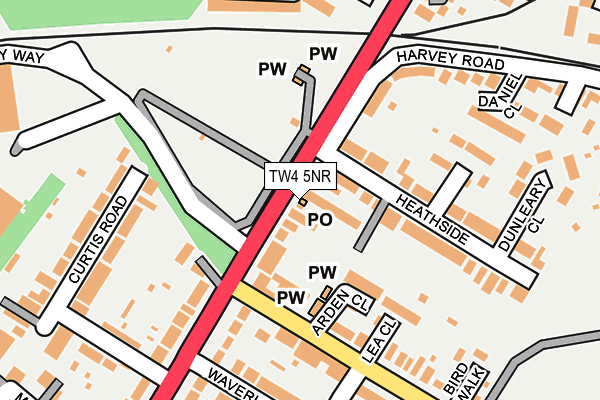 TW4 5NR map - OS OpenMap – Local (Ordnance Survey)