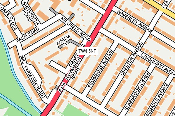 TW4 5NT map - OS OpenMap – Local (Ordnance Survey)
