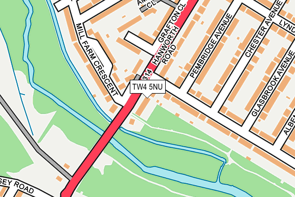 TW4 5NU map - OS OpenMap – Local (Ordnance Survey)