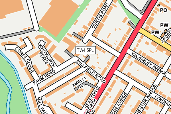 TW4 5PL map - OS OpenMap – Local (Ordnance Survey)