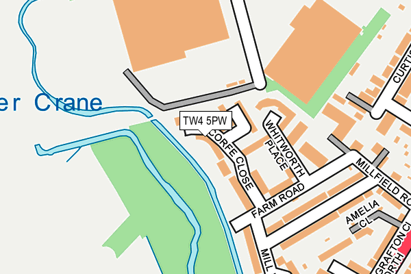 TW4 5PW map - OS OpenMap – Local (Ordnance Survey)