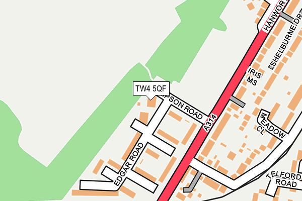 TW4 5QF map - OS OpenMap – Local (Ordnance Survey)