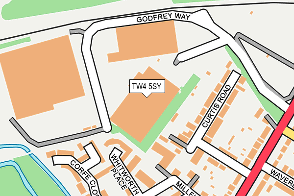 TW4 5SY map - OS OpenMap – Local (Ordnance Survey)