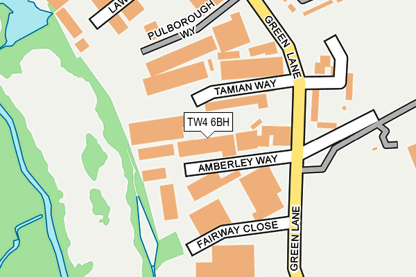 TW4 6BH map - OS OpenMap – Local (Ordnance Survey)