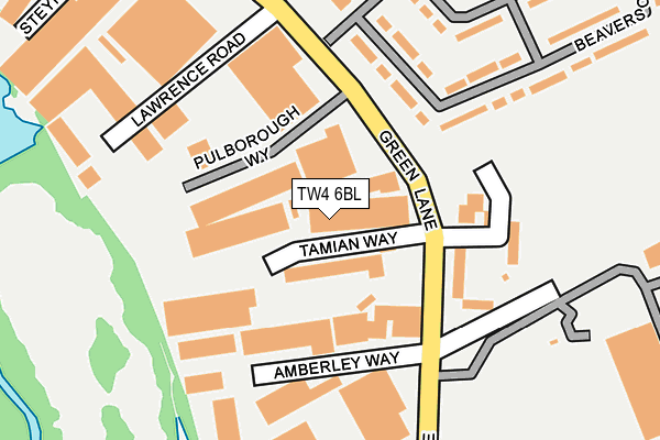 TW4 6BL map - OS OpenMap – Local (Ordnance Survey)