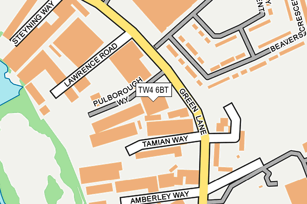 TW4 6BT map - OS OpenMap – Local (Ordnance Survey)
