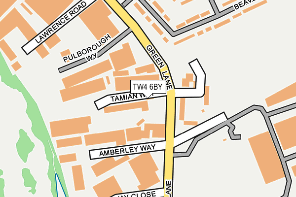 TW4 6BY map - OS OpenMap – Local (Ordnance Survey)