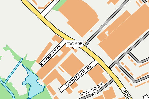 TW4 6DF map - OS OpenMap – Local (Ordnance Survey)