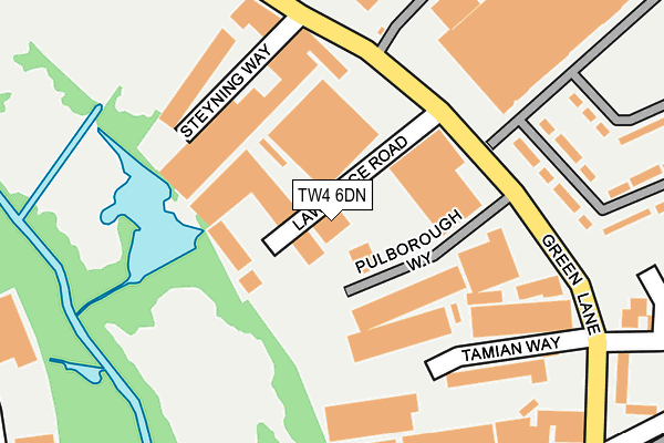 TW4 6DN map - OS OpenMap – Local (Ordnance Survey)
