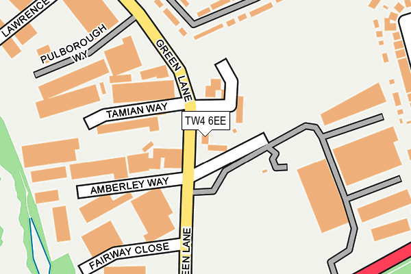 TW4 6EE map - OS OpenMap – Local (Ordnance Survey)