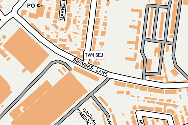 TW4 6EJ map - OS OpenMap – Local (Ordnance Survey)