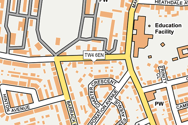 TW4 6EN map - OS OpenMap – Local (Ordnance Survey)