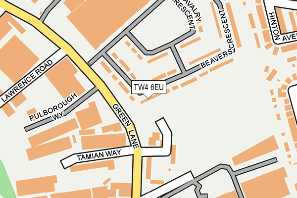 TW4 6EU map - OS OpenMap – Local (Ordnance Survey)
