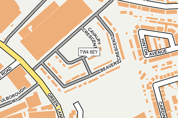 TW4 6EY map - OS OpenMap – Local (Ordnance Survey)