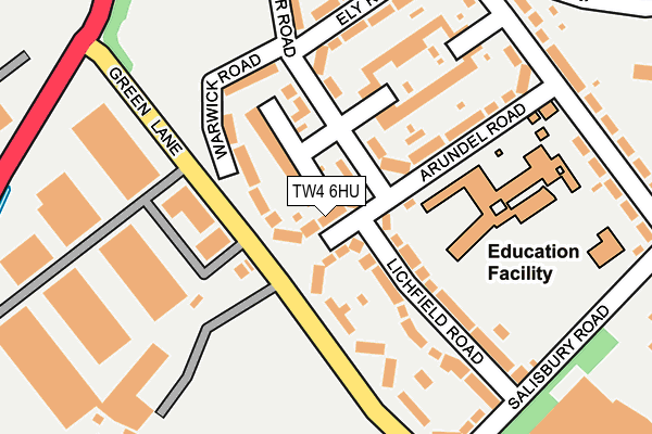 TW4 6HU map - OS OpenMap – Local (Ordnance Survey)