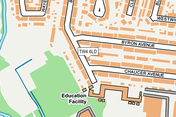 TW4 6LD map - OS OpenMap – Local (Ordnance Survey)