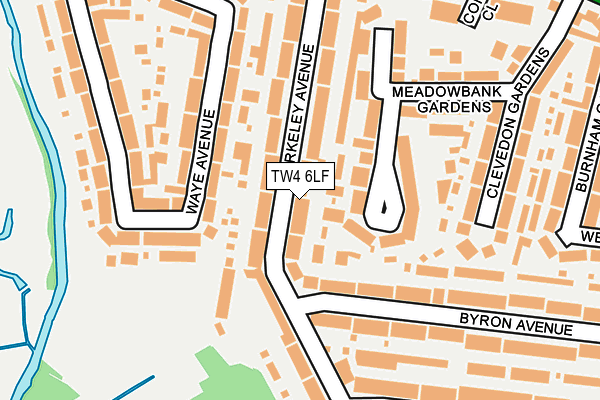 TW4 6LF map - OS OpenMap – Local (Ordnance Survey)