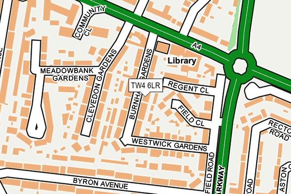 TW4 6LR map - OS OpenMap – Local (Ordnance Survey)