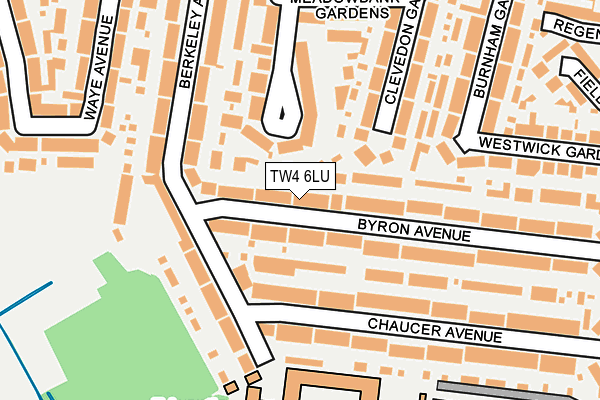 TW4 6LU map - OS OpenMap – Local (Ordnance Survey)