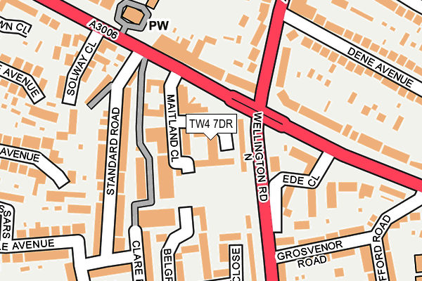 TW4 7DR map - OS OpenMap – Local (Ordnance Survey)