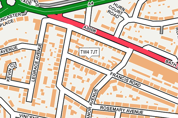 TW4 7JT map - OS OpenMap – Local (Ordnance Survey)