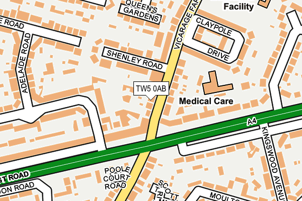 Map of MOVE INN SUPPLIES LTD at local scale