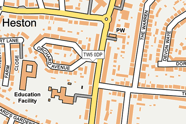 TW5 0DP map - OS OpenMap – Local (Ordnance Survey)