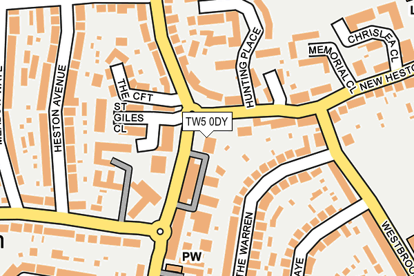 TW5 0DY map - OS OpenMap – Local (Ordnance Survey)