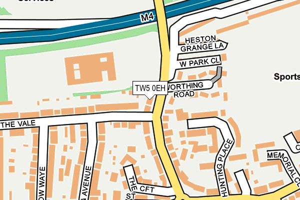 TW5 0EH map - OS OpenMap – Local (Ordnance Survey)