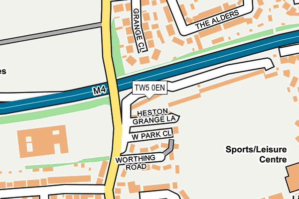 TW5 0EN map - OS OpenMap – Local (Ordnance Survey)