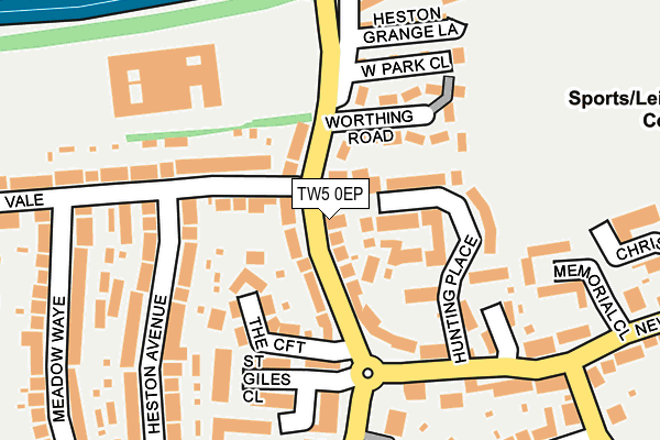 TW5 0EP map - OS OpenMap – Local (Ordnance Survey)