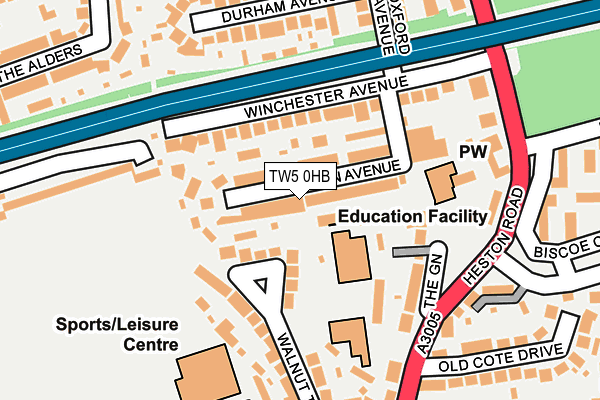 TW5 0HB map - OS OpenMap – Local (Ordnance Survey)