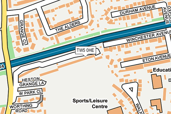 TW5 0HE map - OS OpenMap – Local (Ordnance Survey)