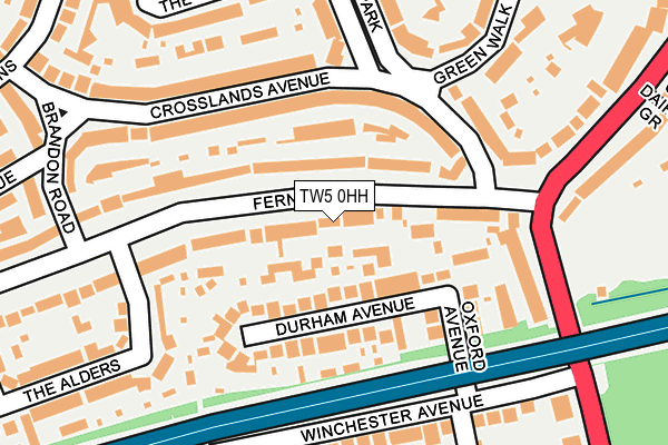 TW5 0HH map - OS OpenMap – Local (Ordnance Survey)
