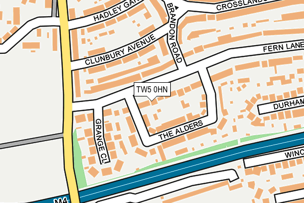 TW5 0HN map - OS OpenMap – Local (Ordnance Survey)