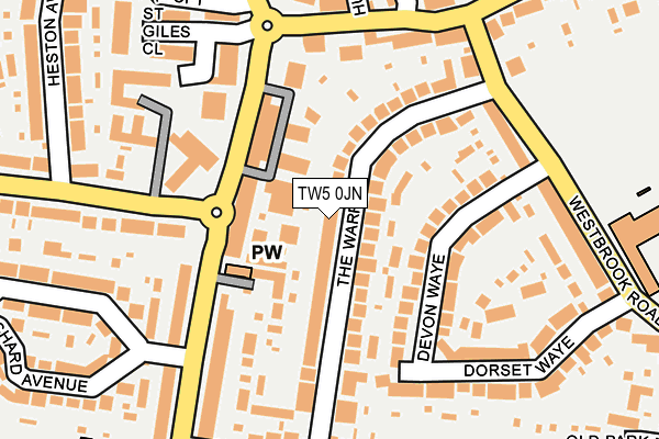 TW5 0JN map - OS OpenMap – Local (Ordnance Survey)