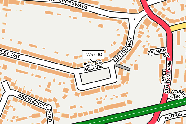 TW5 0JQ map - OS OpenMap – Local (Ordnance Survey)