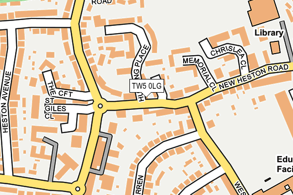 TW5 0LG map - OS OpenMap – Local (Ordnance Survey)