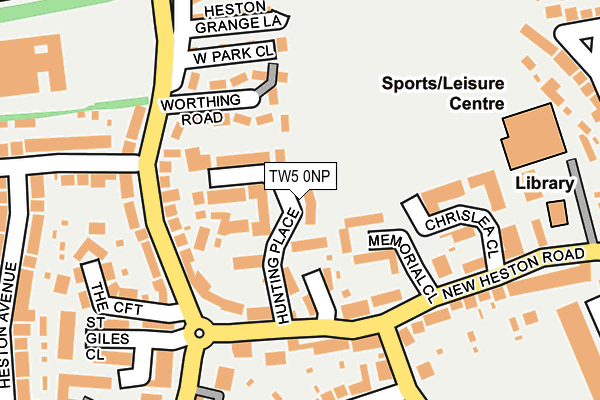 TW5 0NP map - OS OpenMap – Local (Ordnance Survey)