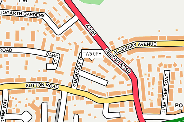 TW5 0PH map - OS OpenMap – Local (Ordnance Survey)