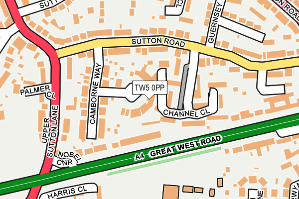 TW5 0PP map - OS OpenMap – Local (Ordnance Survey)