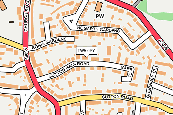 Map of SAVERS INVESTMENTS ONE LIMITED at local scale