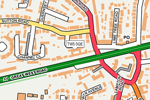 TW5 0QE map - OS OpenMap – Local (Ordnance Survey)