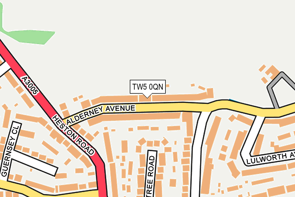 TW5 0QN map - OS OpenMap – Local (Ordnance Survey)