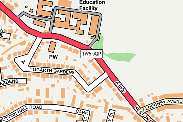 TW5 0QP map - OS OpenMap – Local (Ordnance Survey)