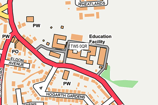 TW5 0QR map - OS OpenMap – Local (Ordnance Survey)