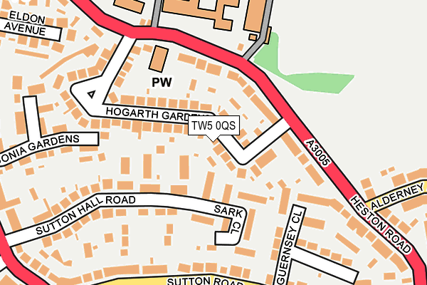 TW5 0QS map - OS OpenMap – Local (Ordnance Survey)